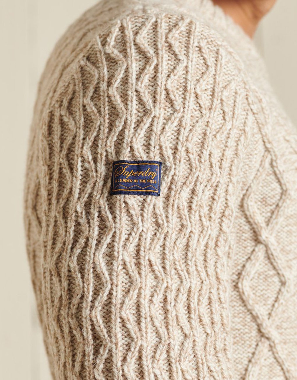 Superdry Jacob Cable Sweater Hot på udsalg