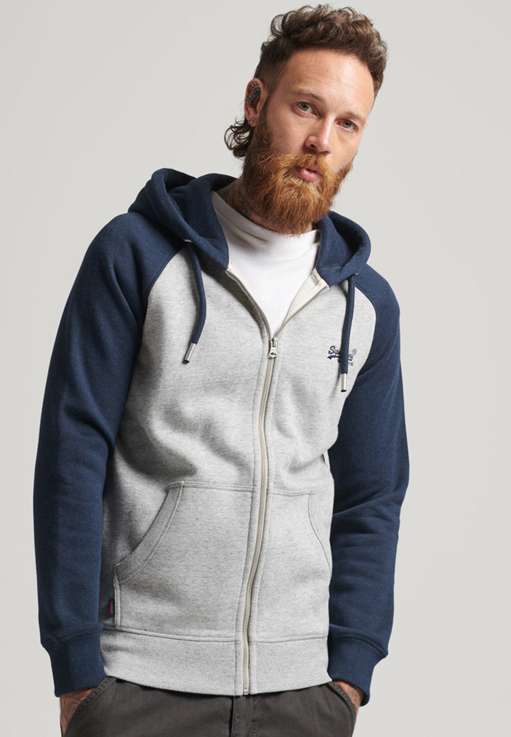 Superdry Vintage Logo Baseball ZipHood