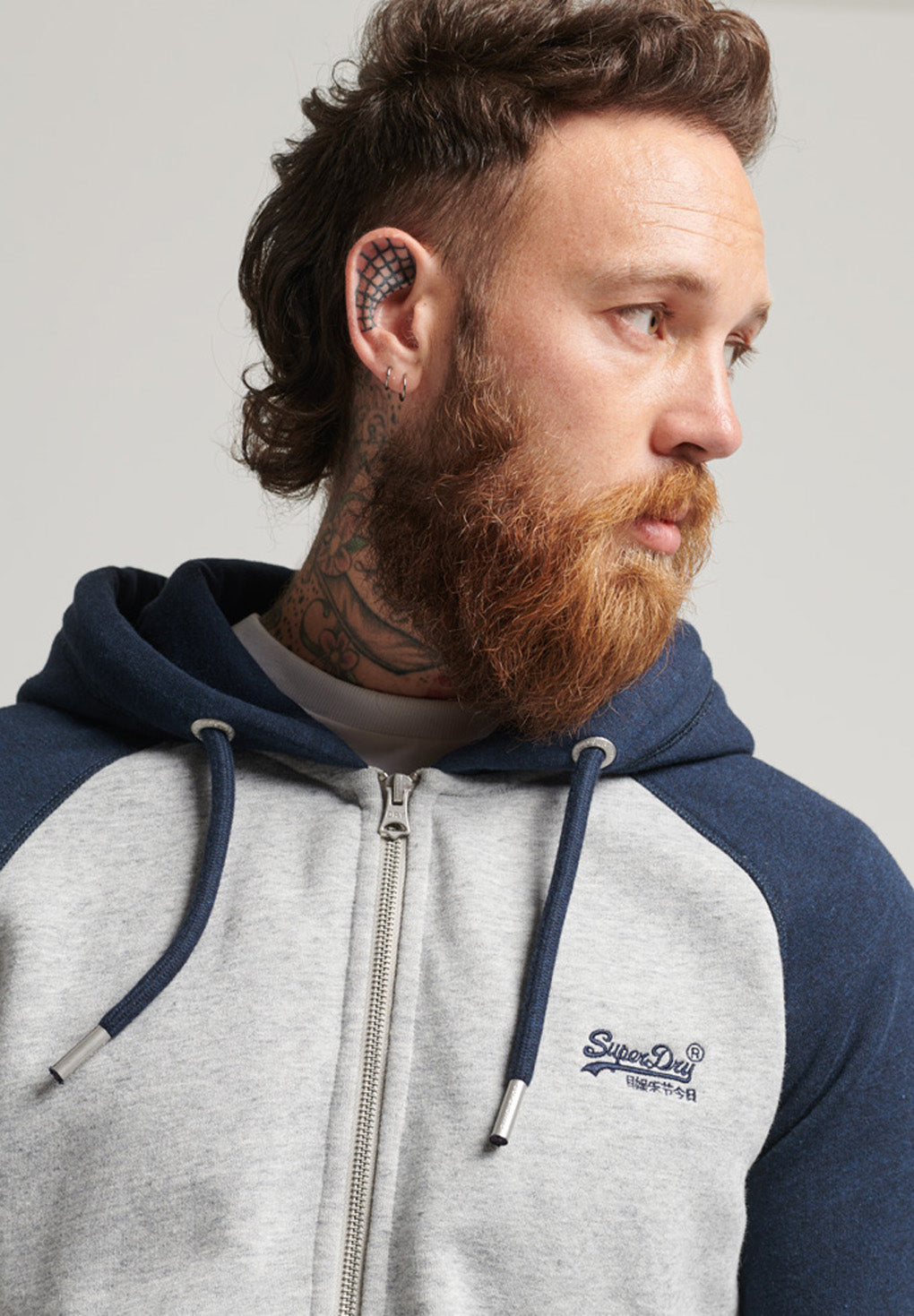 Superdry Vintage Logo Baseball ZipHood