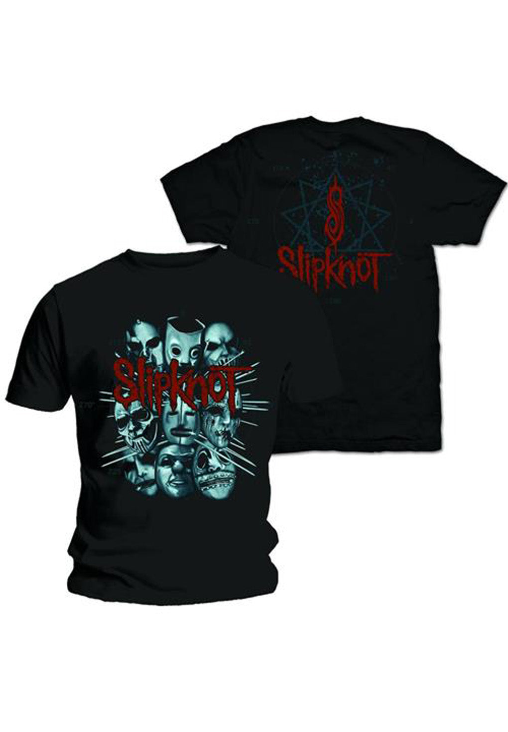 Slipknot Masks 2 (Backprint) T-Shirt