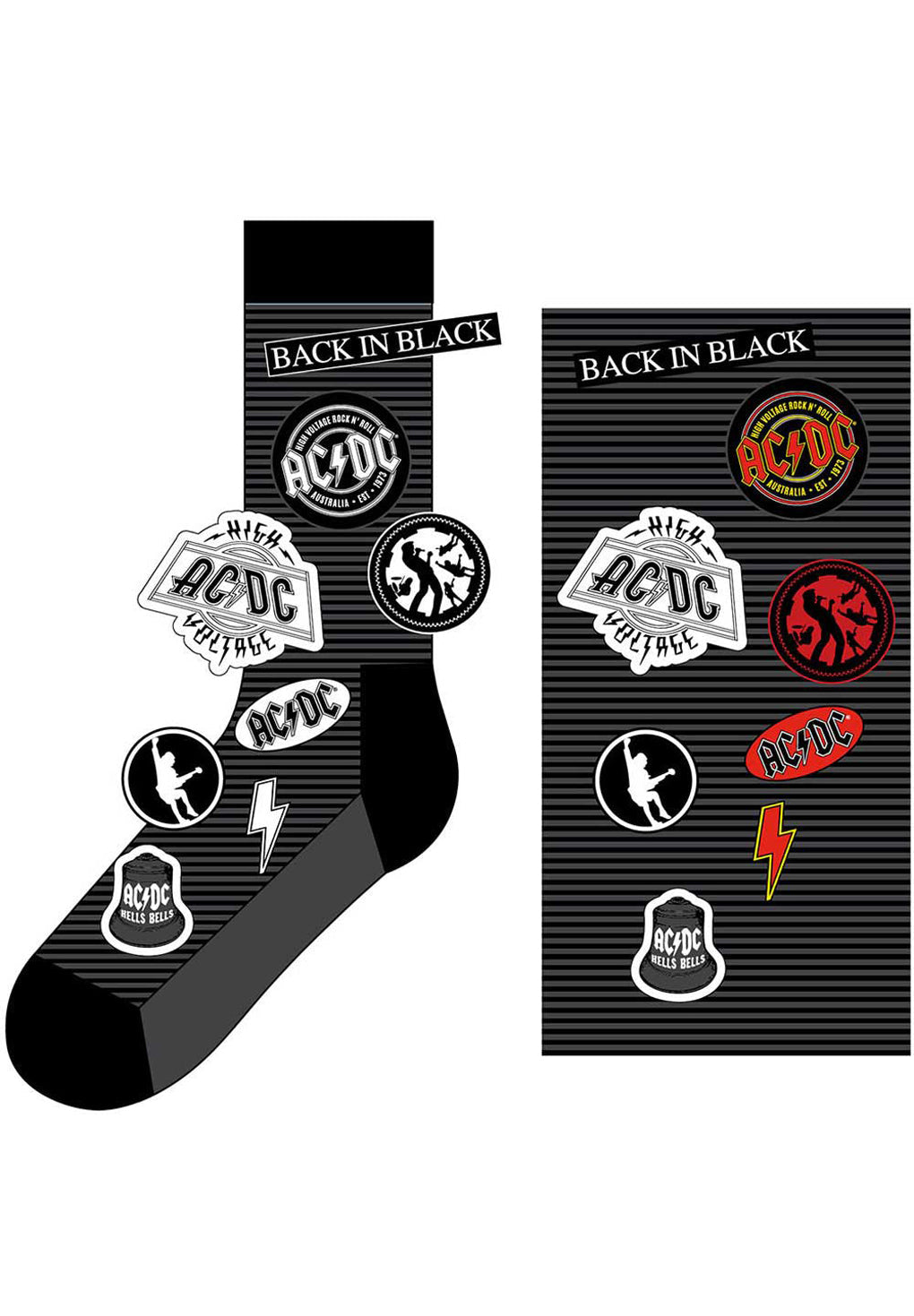 AC/DC Icons Unisex Ankle Socks Online salg