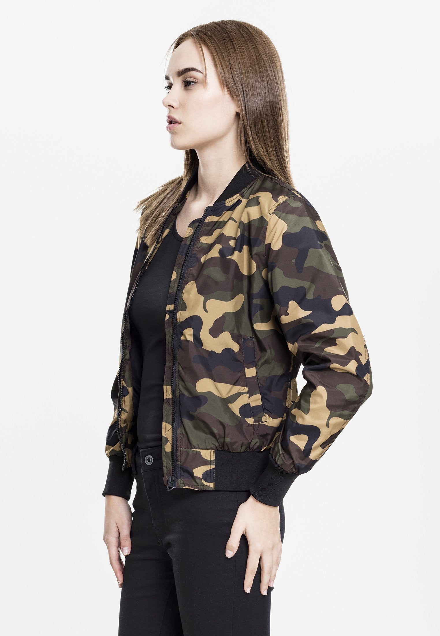 Urban Classics Ladies Light Bomber Jacket Camo