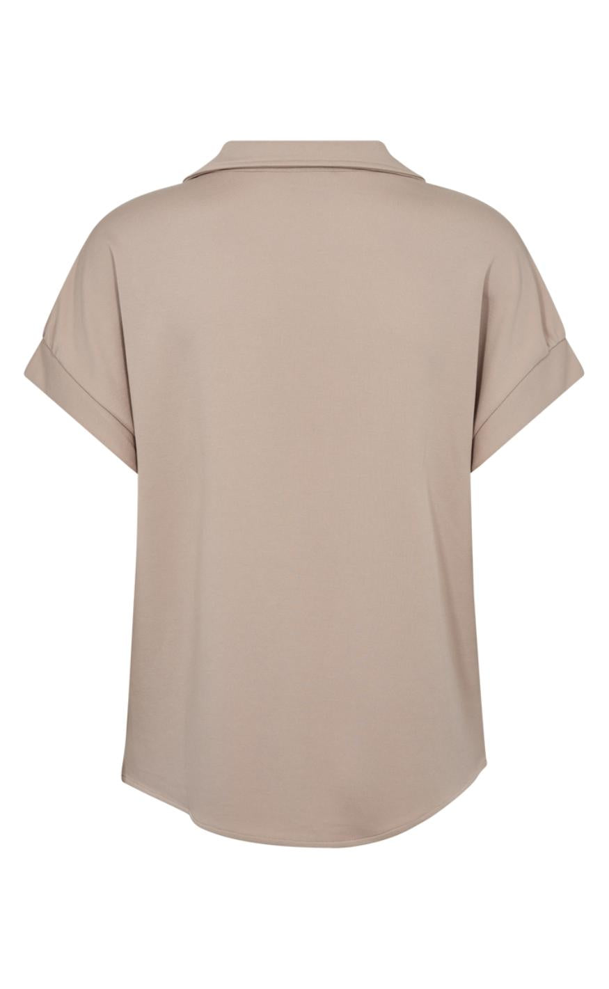 Freequent Bluse - Rue - Simply Taupe Udsalg