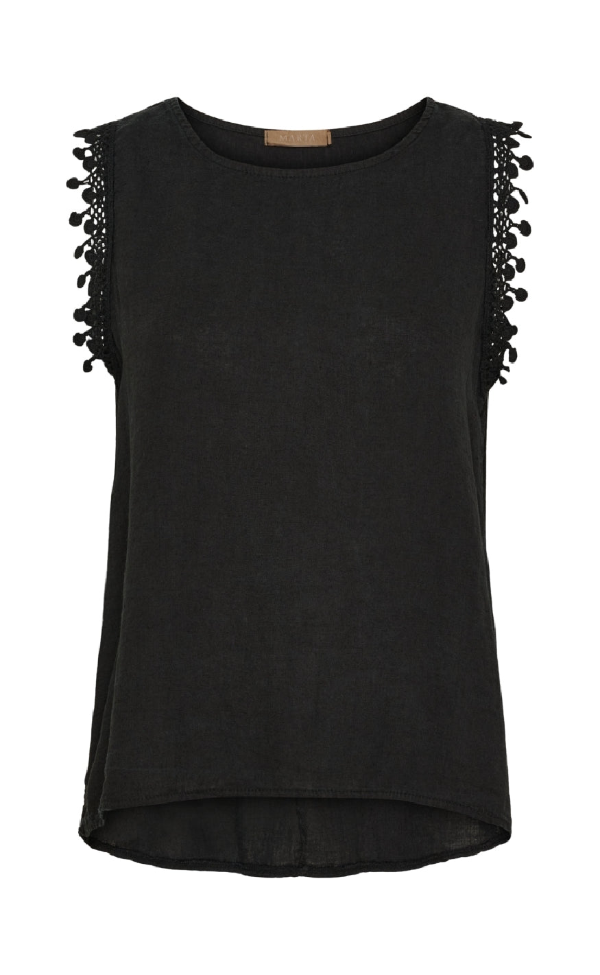 Marta Du Chateau Top - Holly - Black