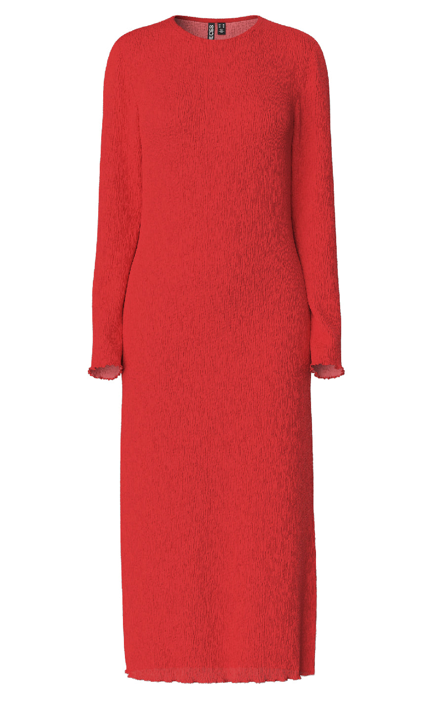 Pieces Kjole - Flora - Poppy Red