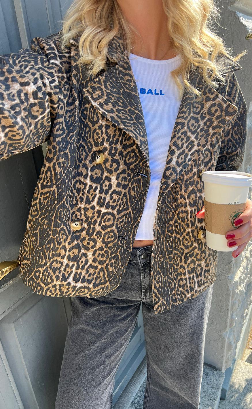 Say INA Copenhagen Trenchcoat / Jakke - Sally - Leopard