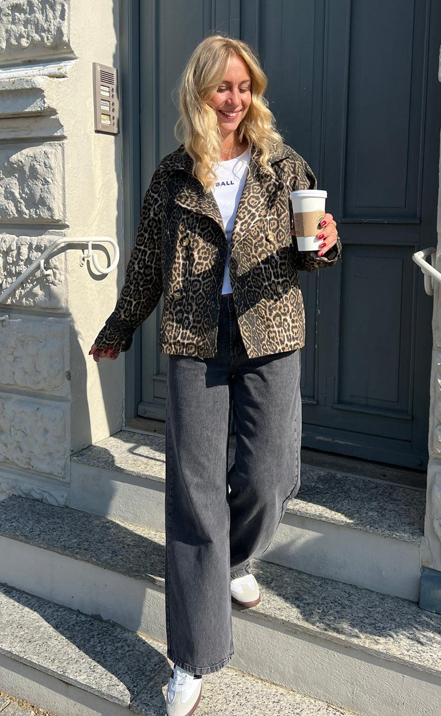 Say INA Copenhagen Trenchcoat / Jakke - Sally - Leopard