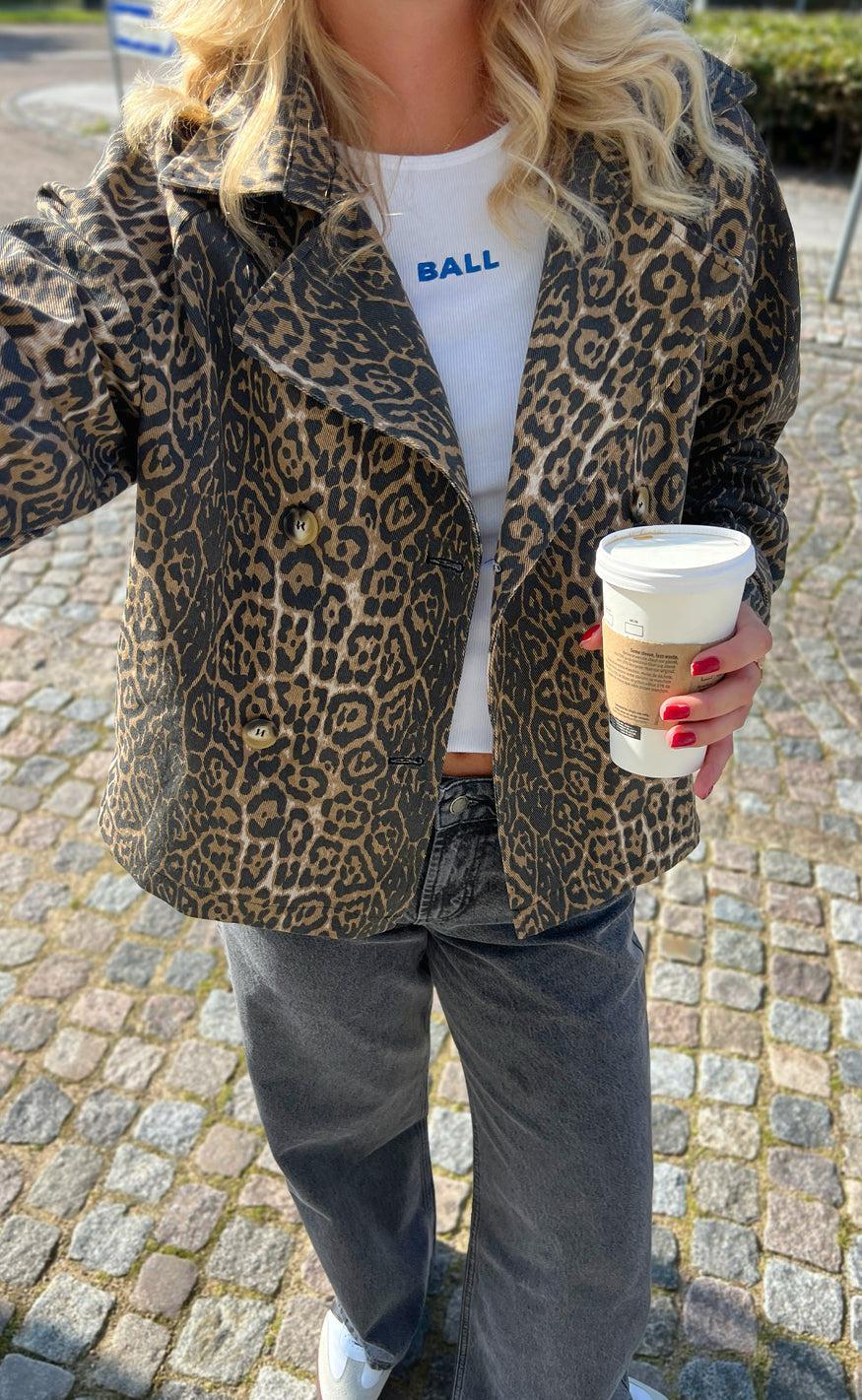 Say INA Copenhagen Trenchcoat / Jakke - Sally - Leopard