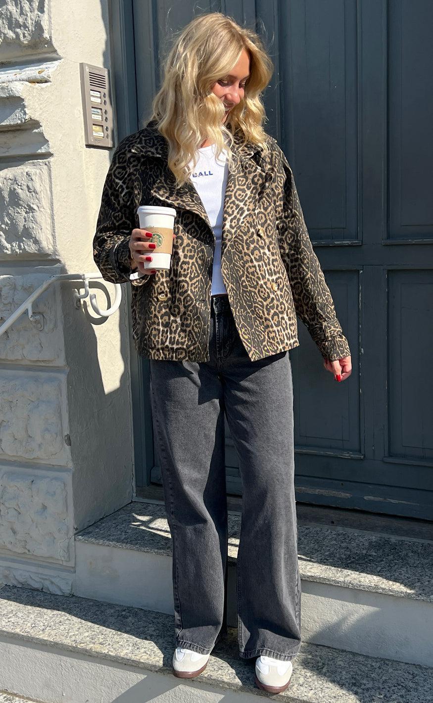 Say INA Copenhagen Trenchcoat / Jakke - Sally - Leopard