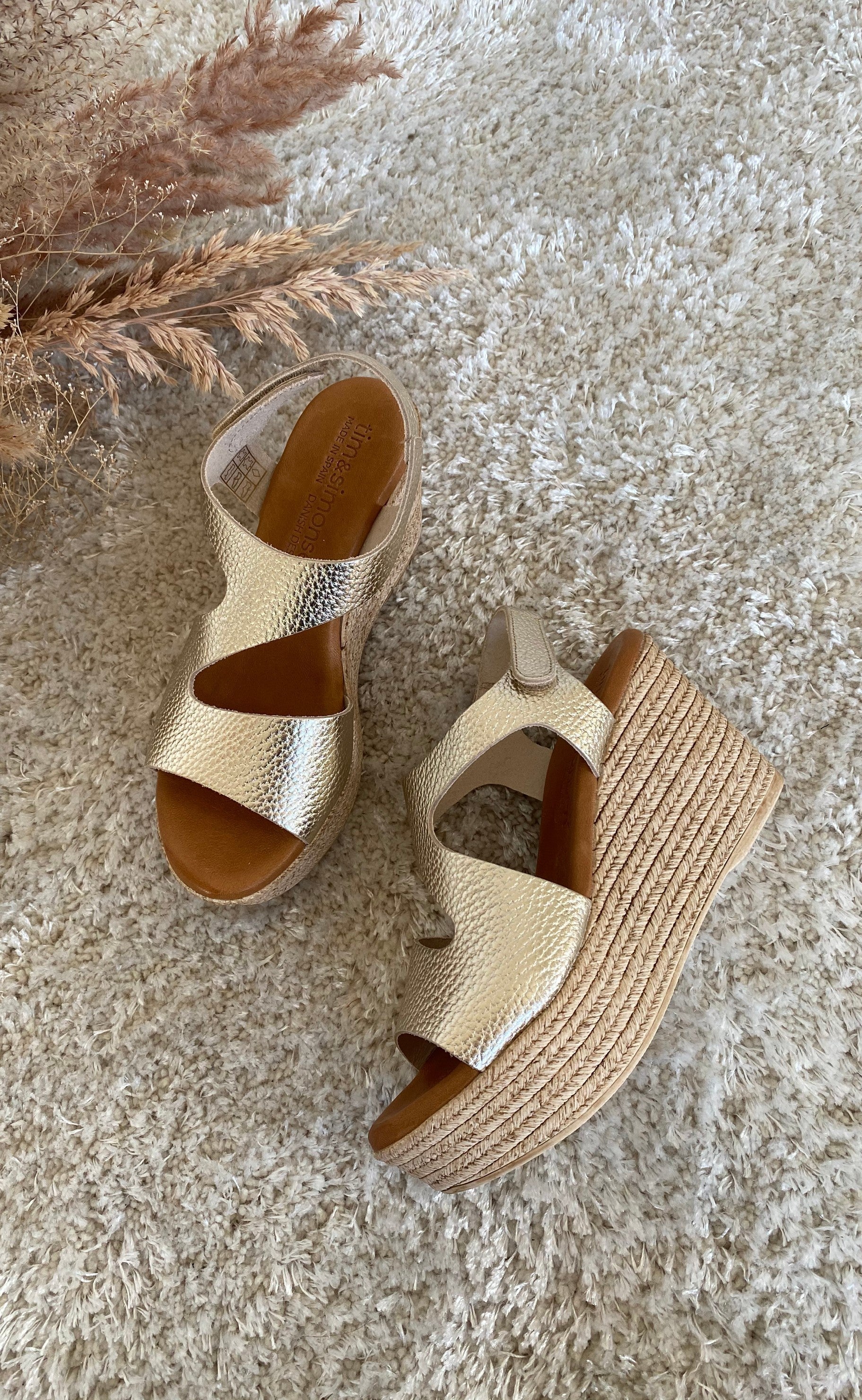Tim & Simonsen Sandaler - Masha - Platino Gold