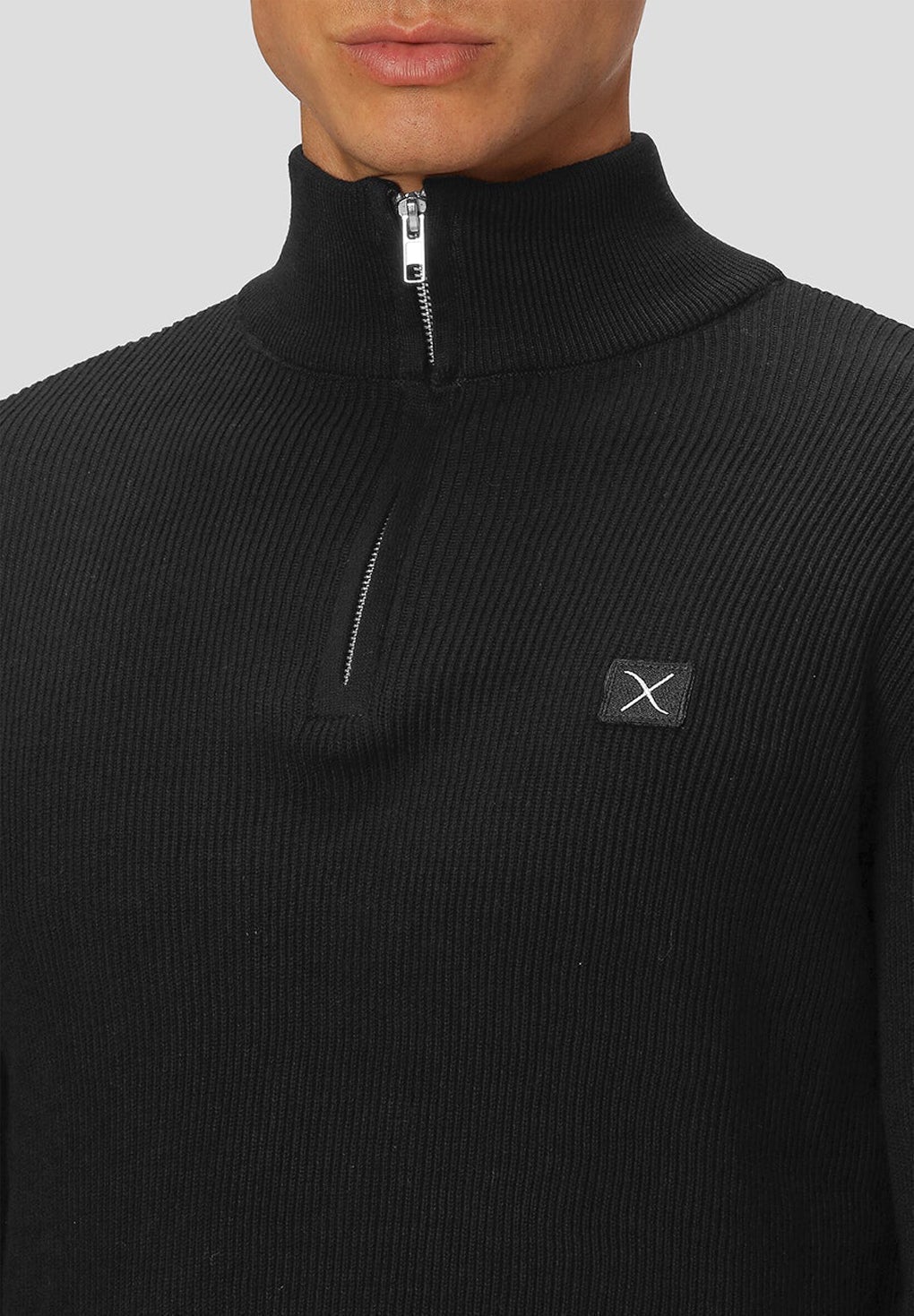 Clean Cut Basic Organic 1/2 Zip Knit