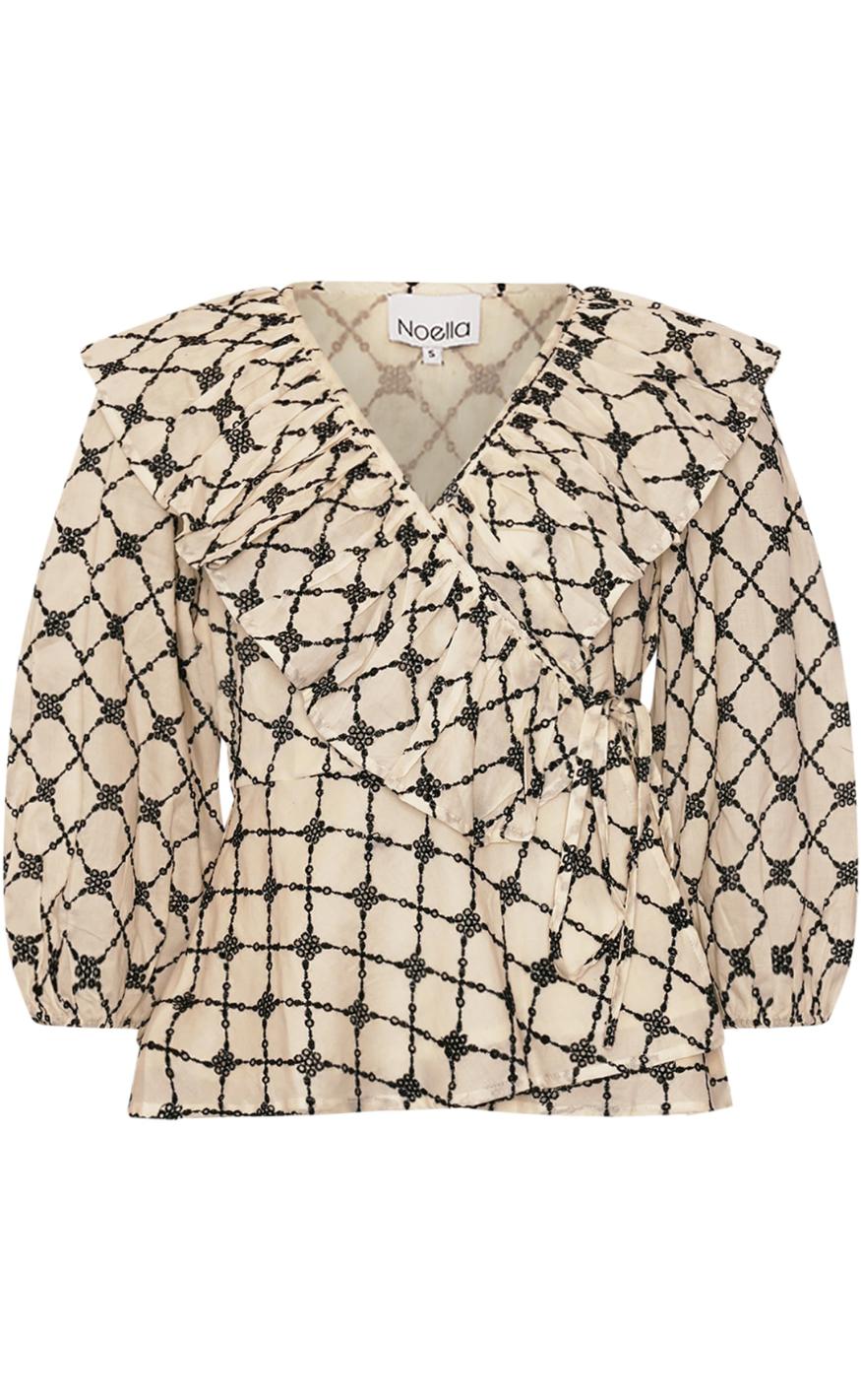 Noella Bluse - Kolina - Ivory Black
