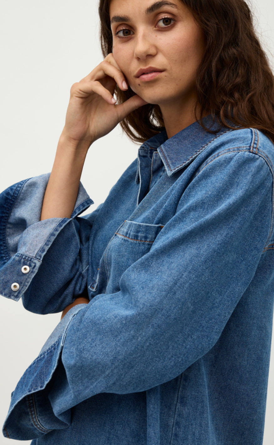 Global Funk Kjole - Fialeo-G - Mid Vintage Blue Online Hot Salg