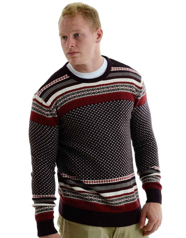 Levi's Patterned Crewneck Knit Sweater