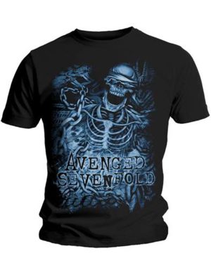 Avenged Sevenfold Chained Skeleton T-Shirt Online salg