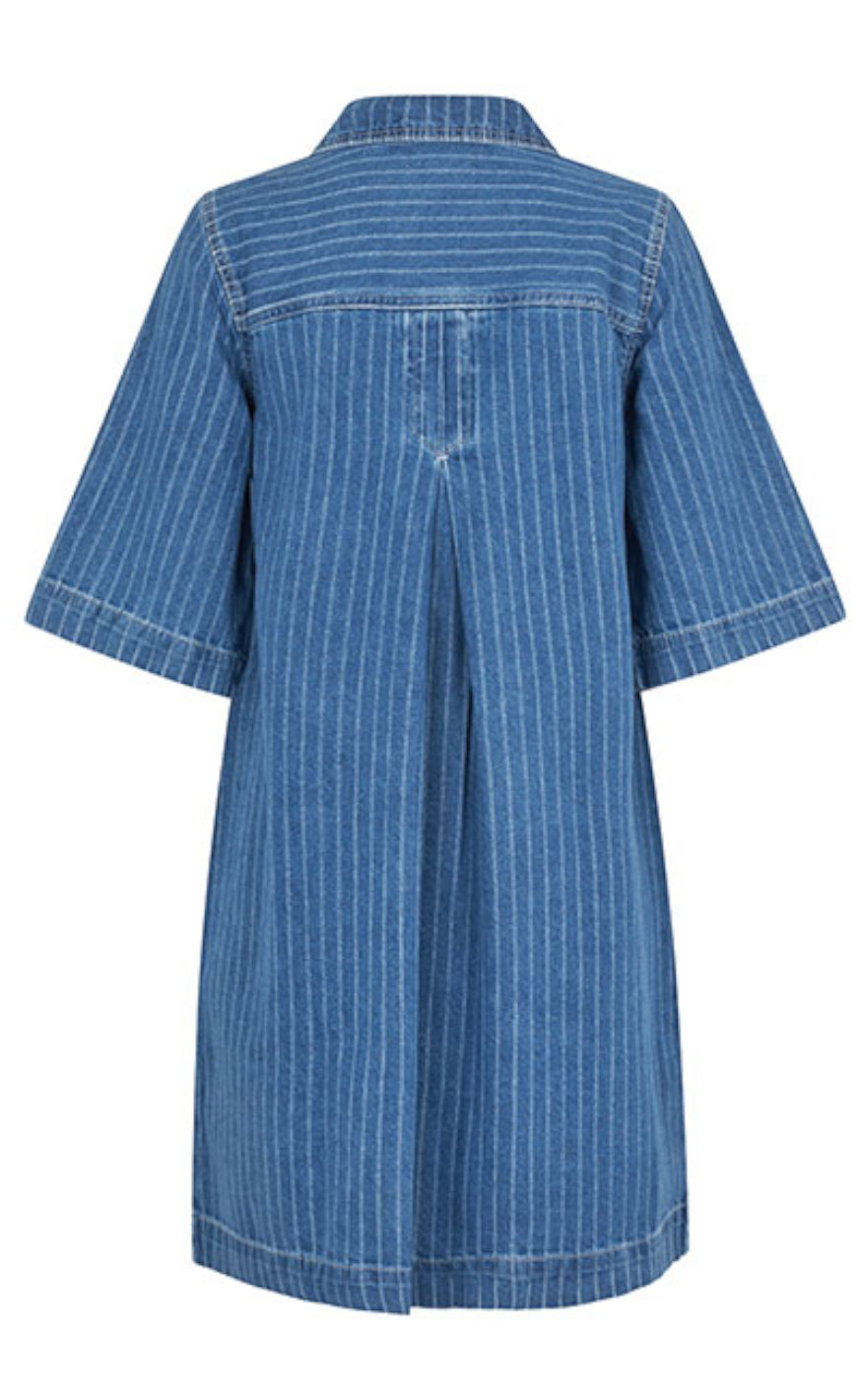 Global Funk Kjole - Mira-G - Midt Blue Stripe