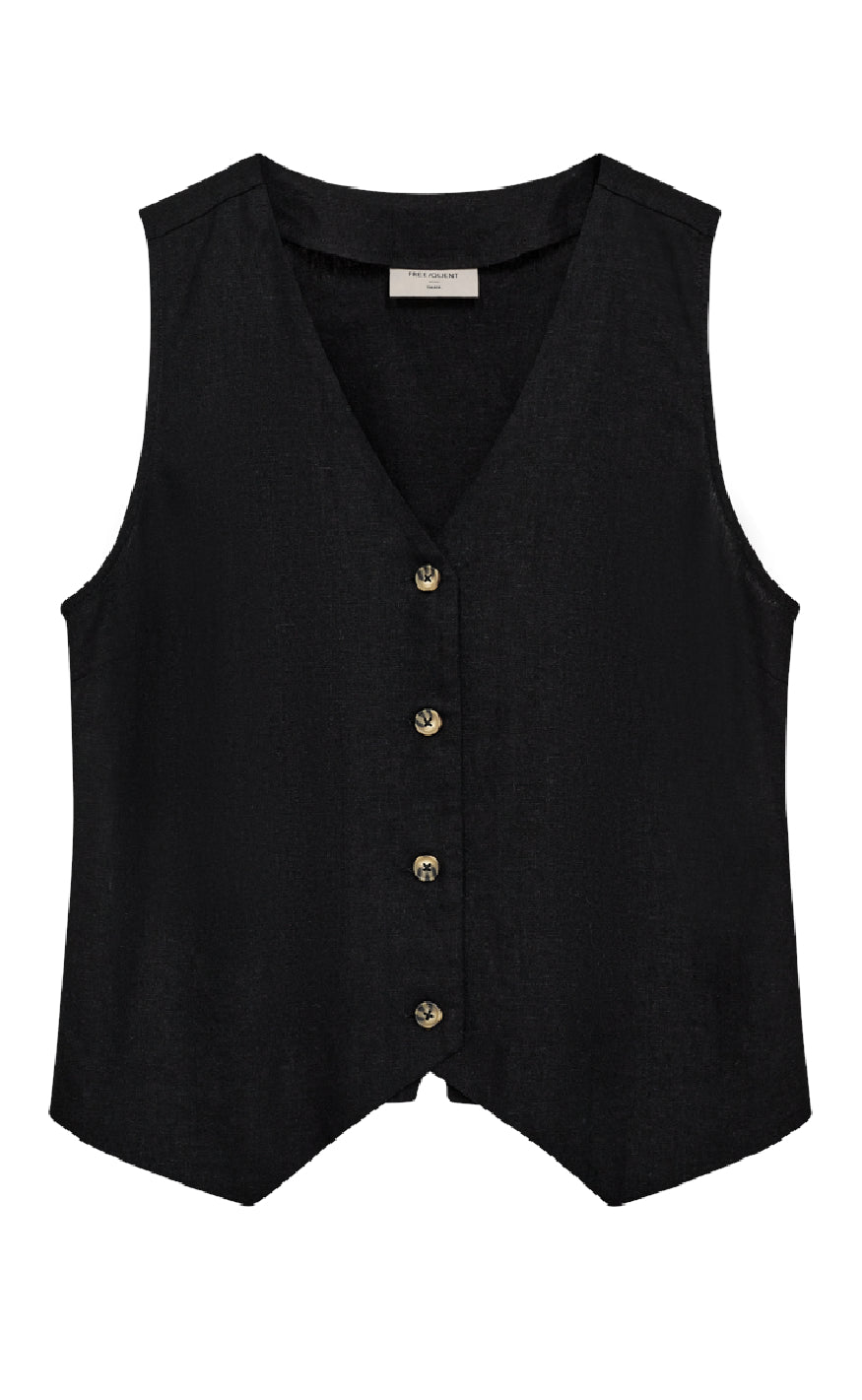 Freequent Vest - Lava - Black Udsalg