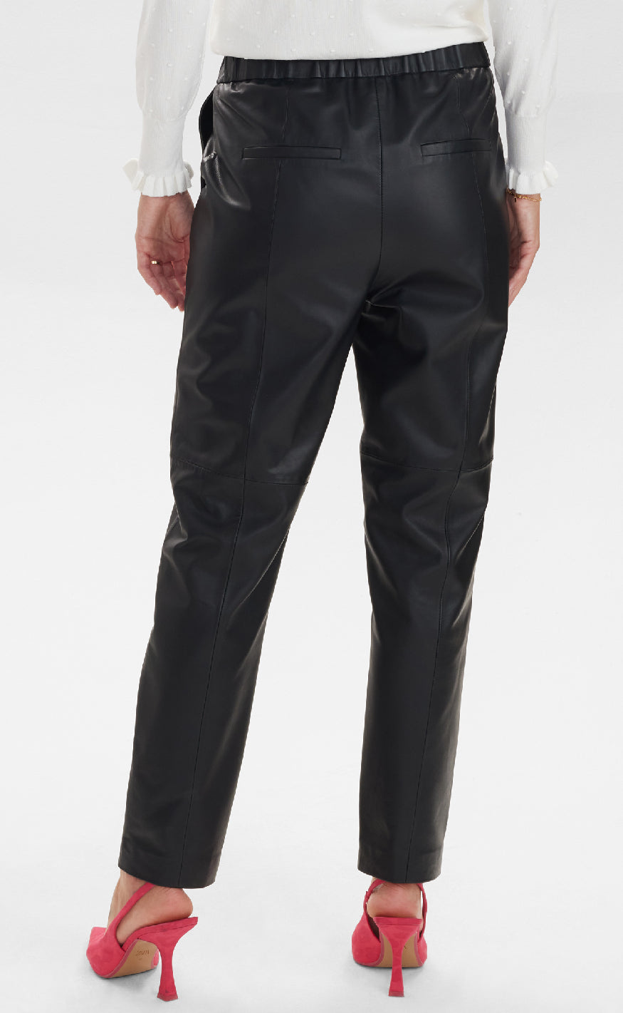 Nümph Bukser - Kim Leather - Caviar