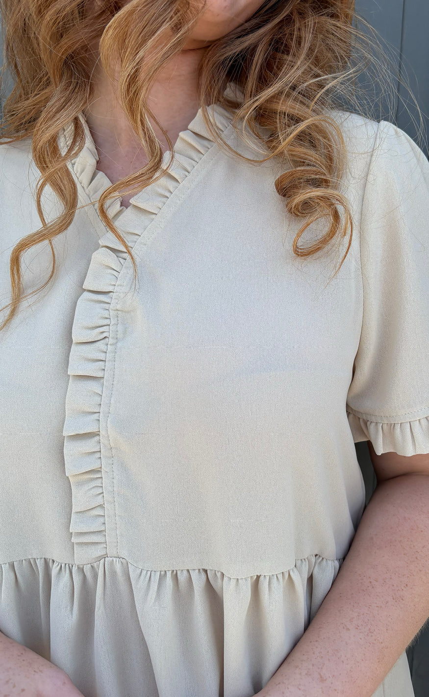 Say INA Copenhagen Kjole - Catja Summer - Beige Udsalg