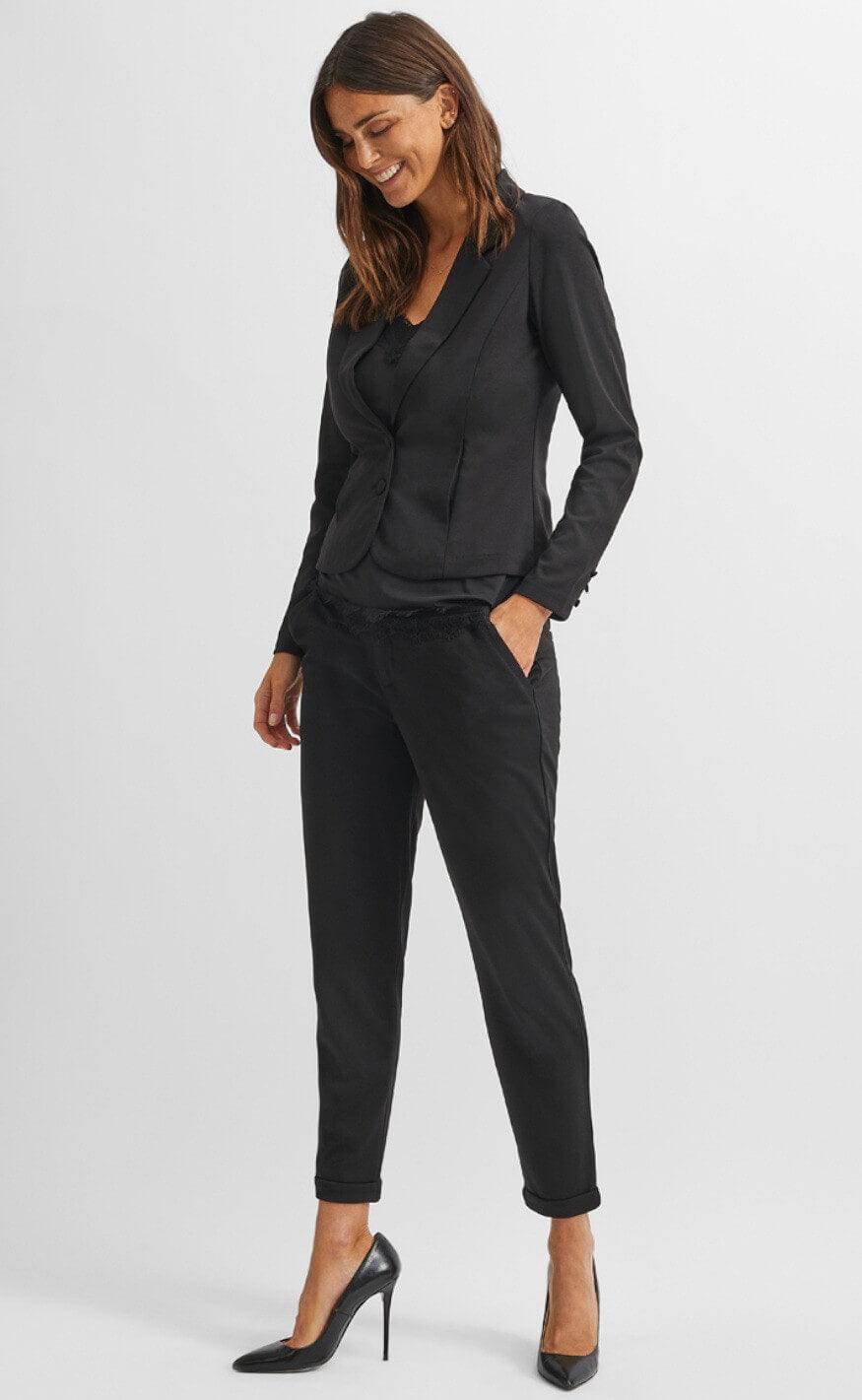 Freequent Bukser - Nanni Ankle - Black
