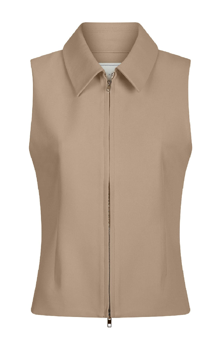 Neo Noir Vest - Annabella Structure - Dark Taupe