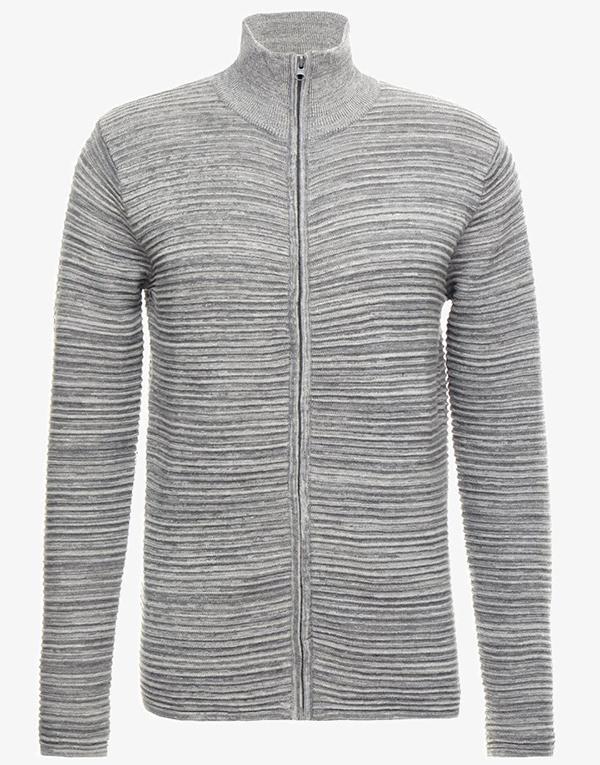 !Solid Struan Zip Knit