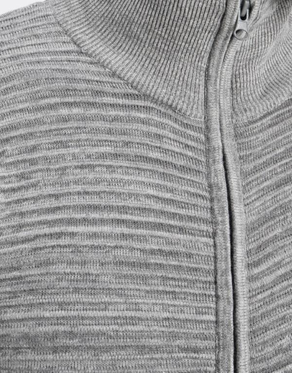 !Solid Struan Zip Knit