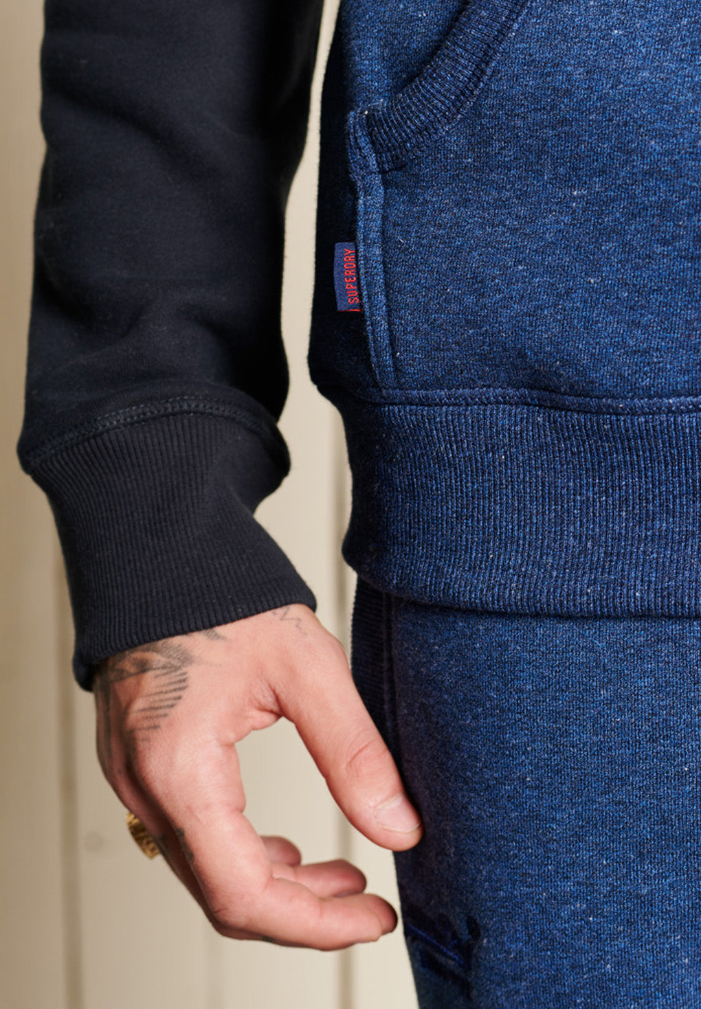 SuperDry Vintage Logo Embroidery Baseball Hoodie