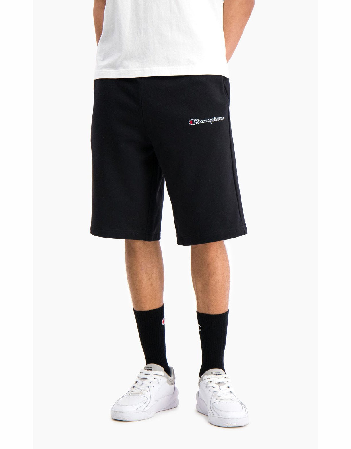Champion Script Logo Cotton Terry Long Shorts