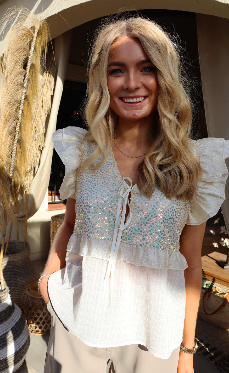 Liberte Bluse - Nor - Ivory Udsalg