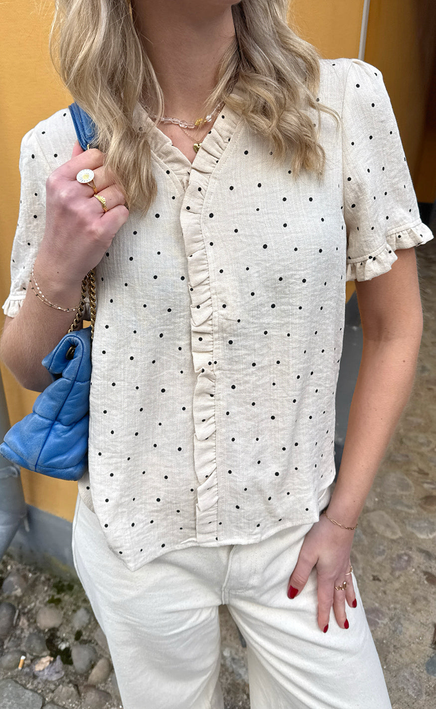 Say INA Copenhagen Top - Catja - Black Dots