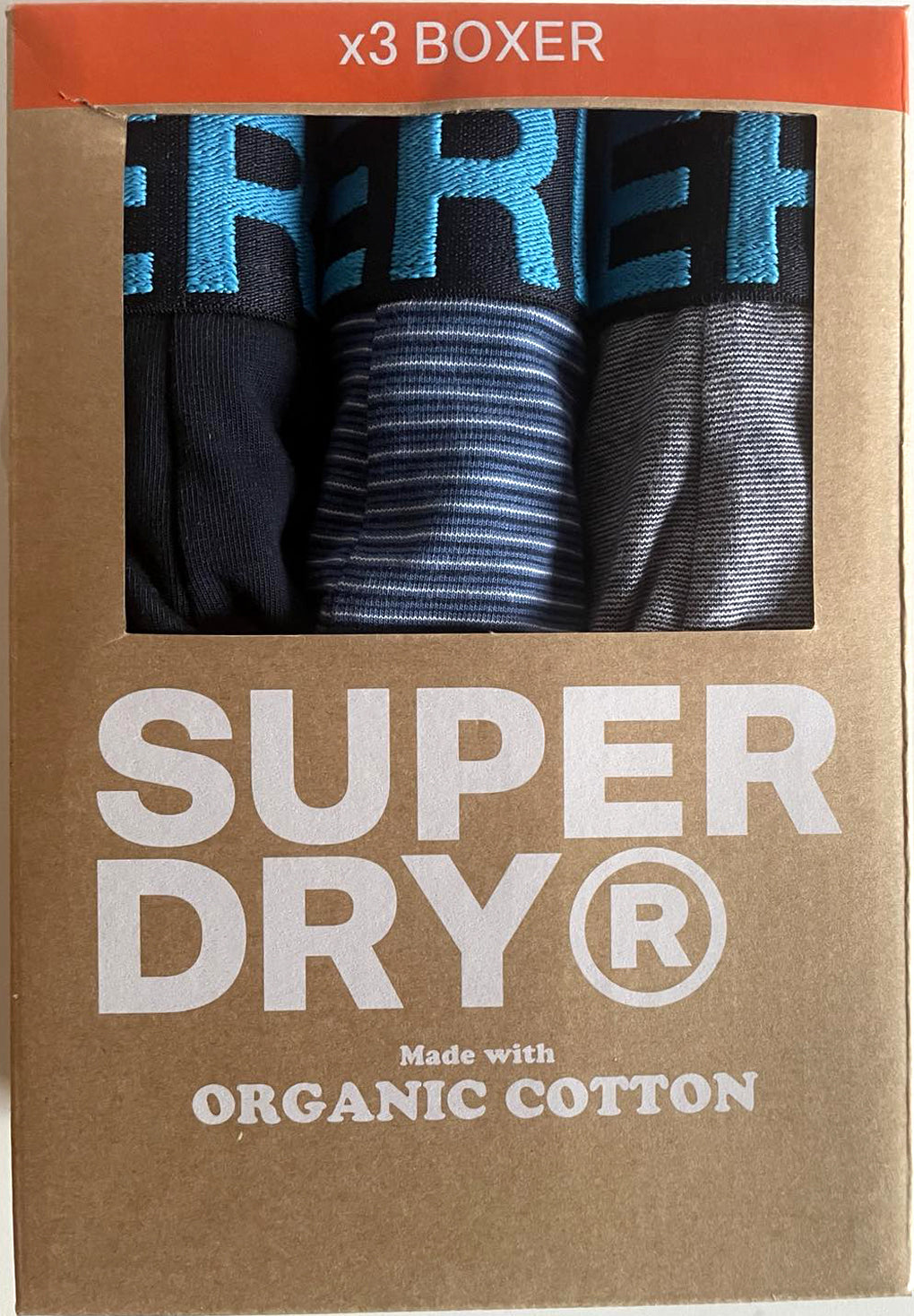 Superdry Organic Cotton Boxer Triple Pack (3par)