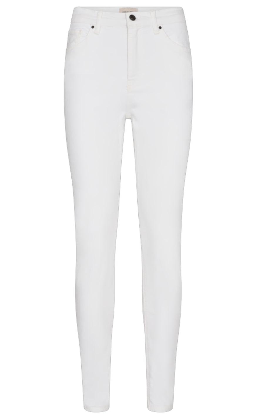 Freequent Bukser - Harlow - Bright White Denim Hot på udsalg