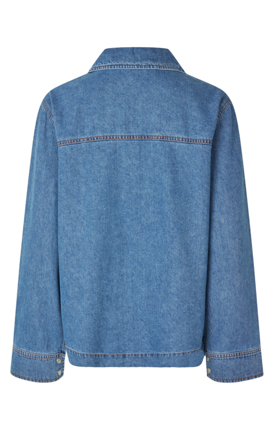 Global Funk Bluse - Maitana-G - Mid Vintage Blue Rabat