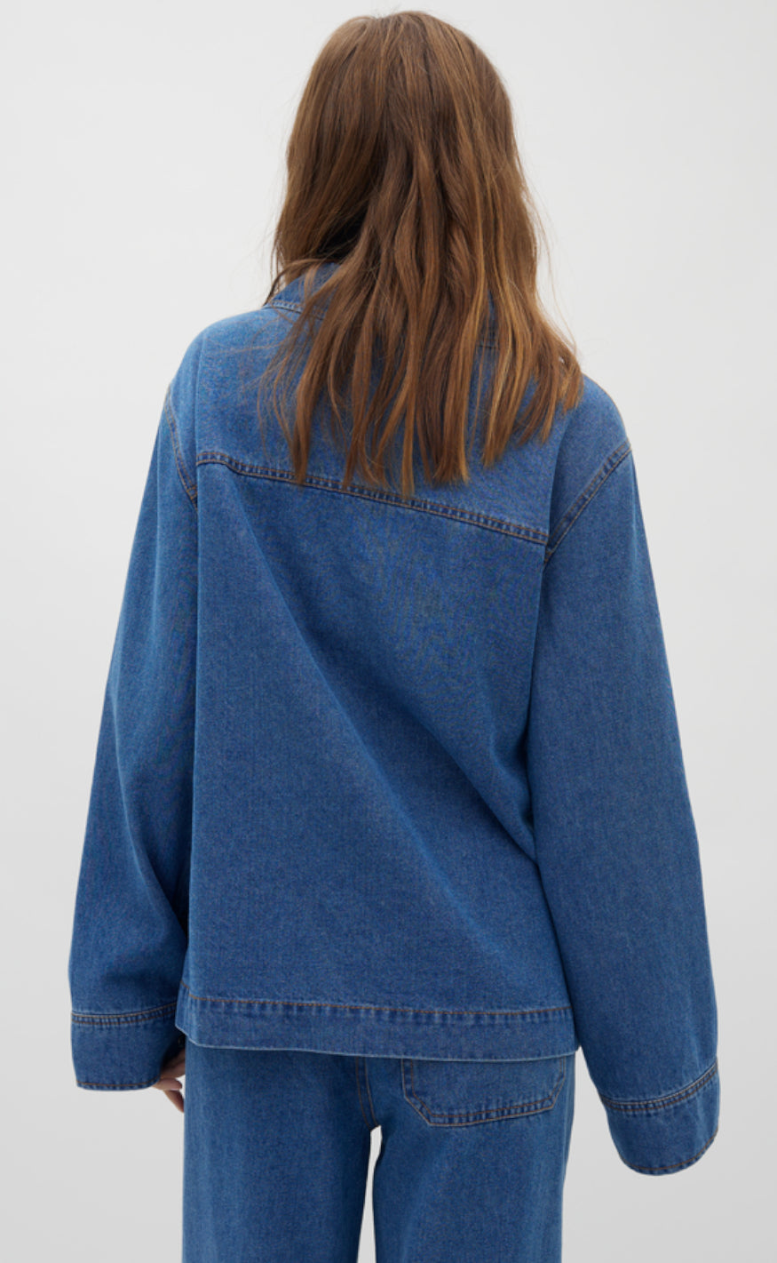 Global Funk Bluse - Maitana-G - Mid Vintage Blue Rabat