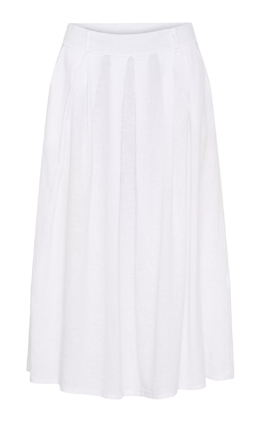 Marta Du Chateau Nederdel - Leona - Optical White Rabat