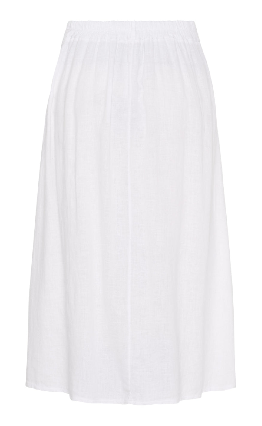 Marta Du Chateau Nederdel - Leona - Optical White Rabat