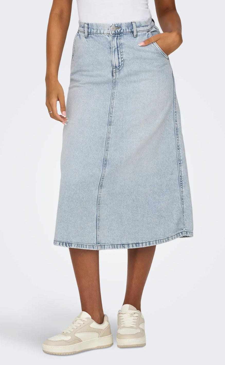 ONLY Nederdel - Mindy - Light Blue Denim