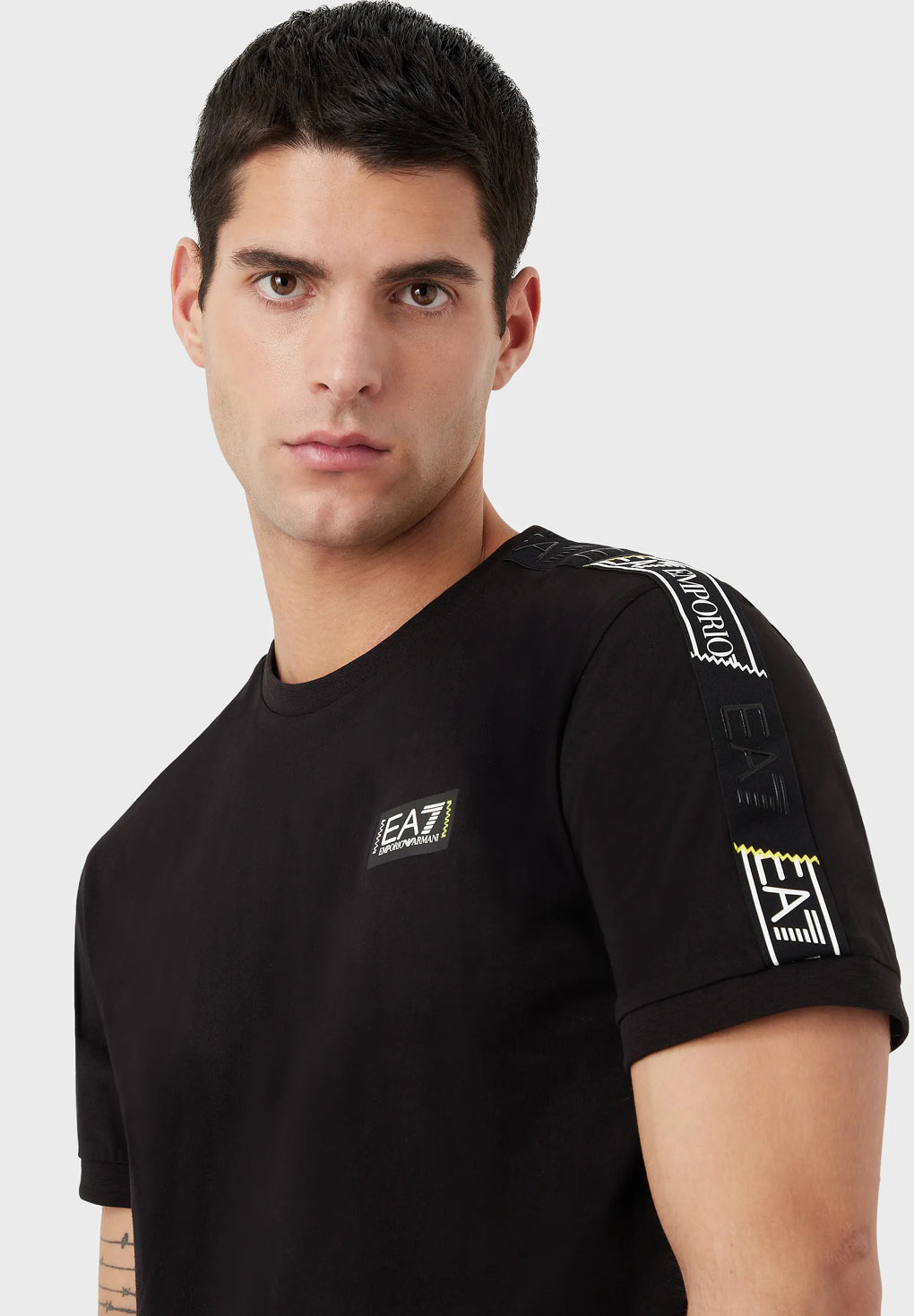 EA7 Logo Series Cotton T-shirt with Logo