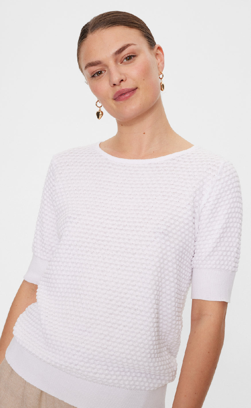 Freequent Pullover - Dodo Pu - Brilliant White