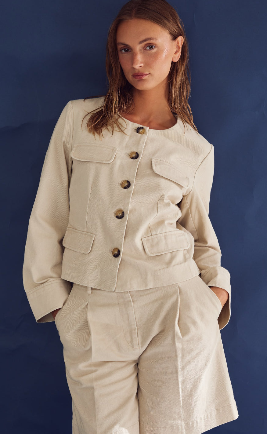 Noella Shorts - Lettie - Ivory Online salg