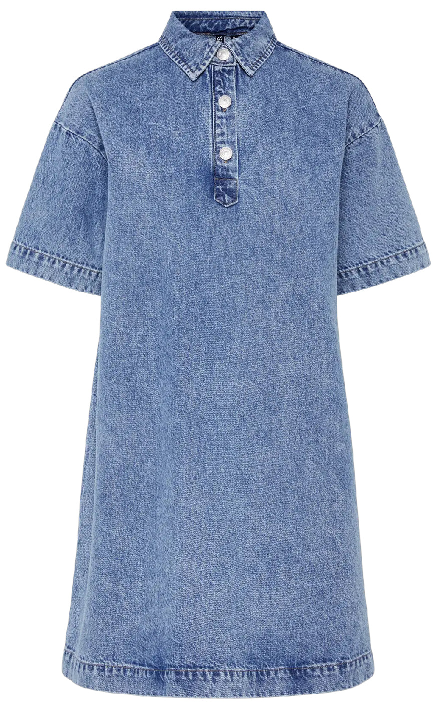 Pieces Kjole - Kenya - Medium Blue Denim Online