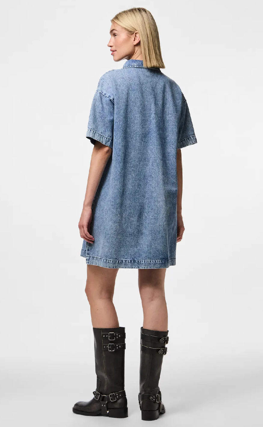 Pieces Kjole - Kenya - Medium Blue Denim Online