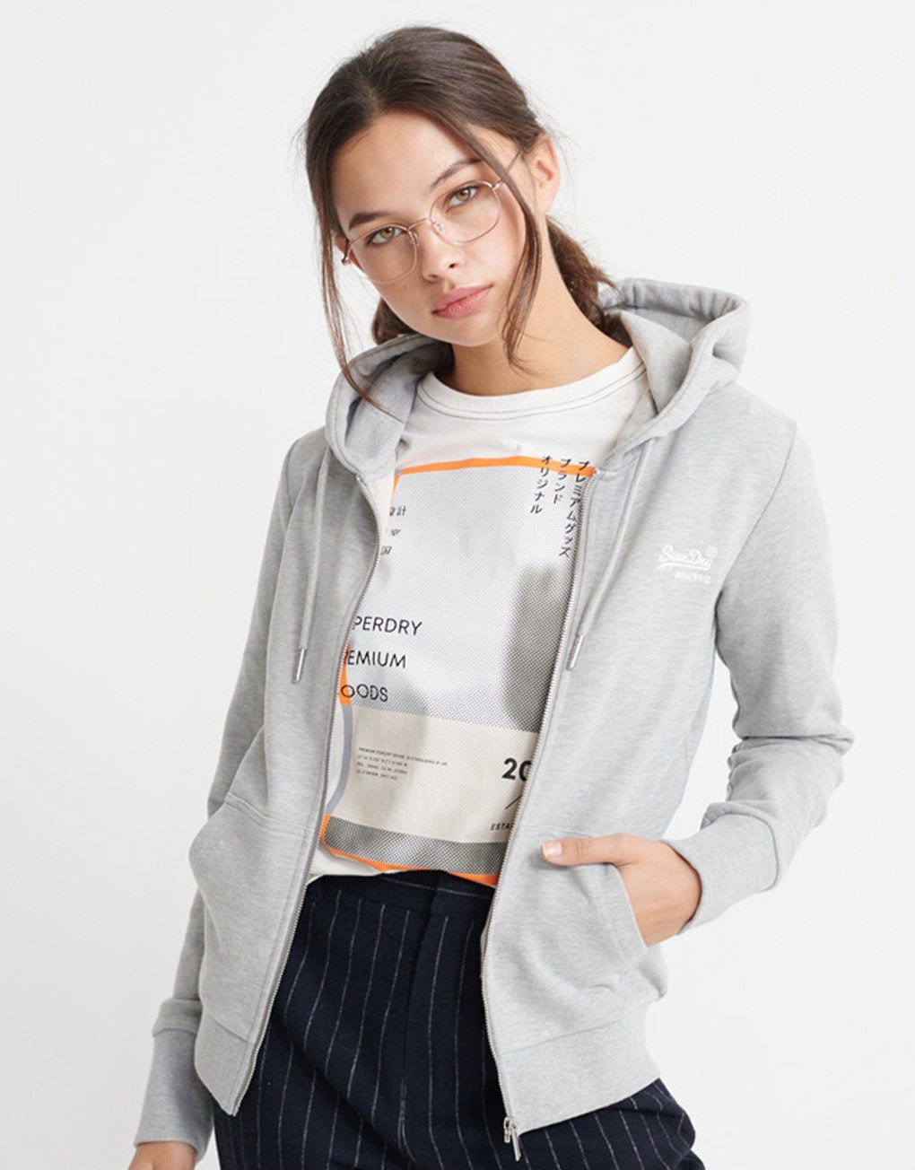 Superdry Lady Orange Label Zip Hoodie