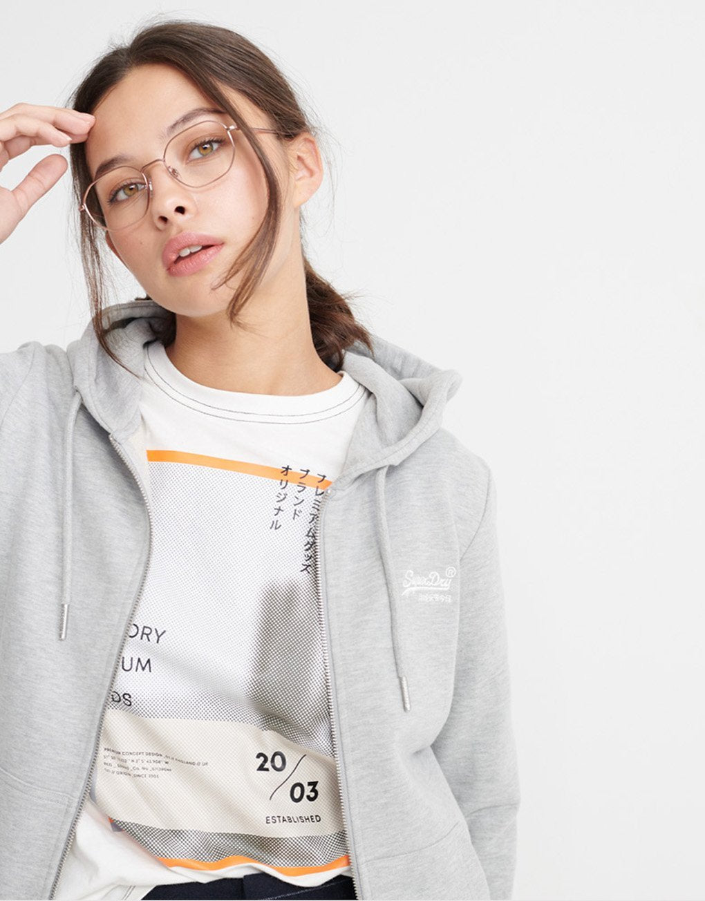 Superdry Lady Orange Label Zip Hoodie