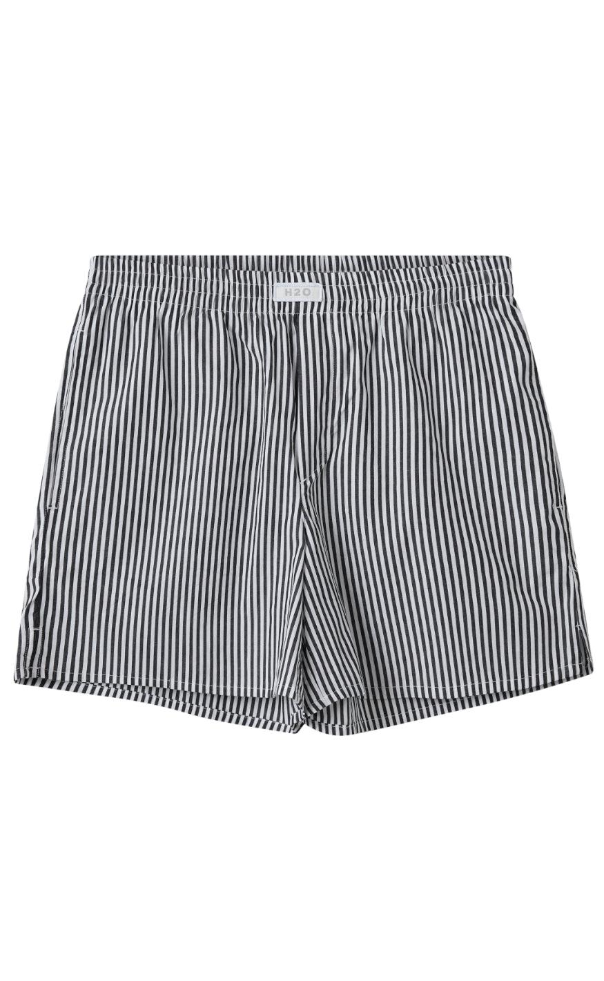 H2O Shorts - Rønne Essential - Black/White Stripe