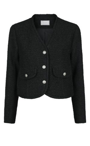 Neo Noir Jakke - Manua Boucle - Black Udsalg