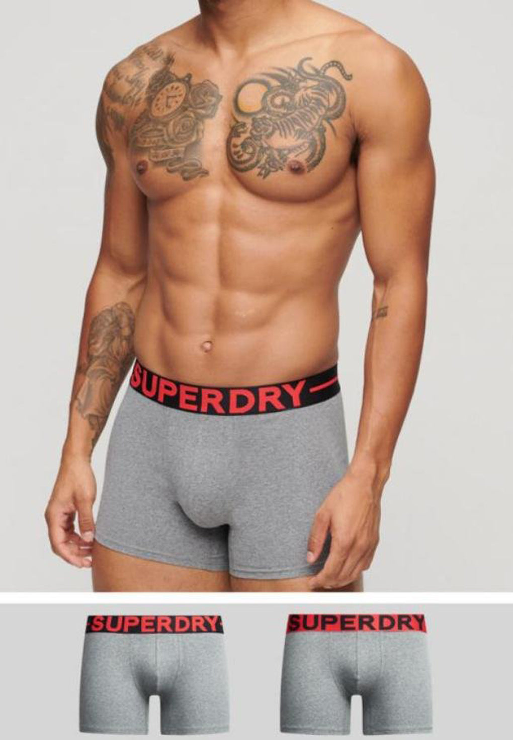Superdry Organic Cotton Boxer Double Pack (2par)