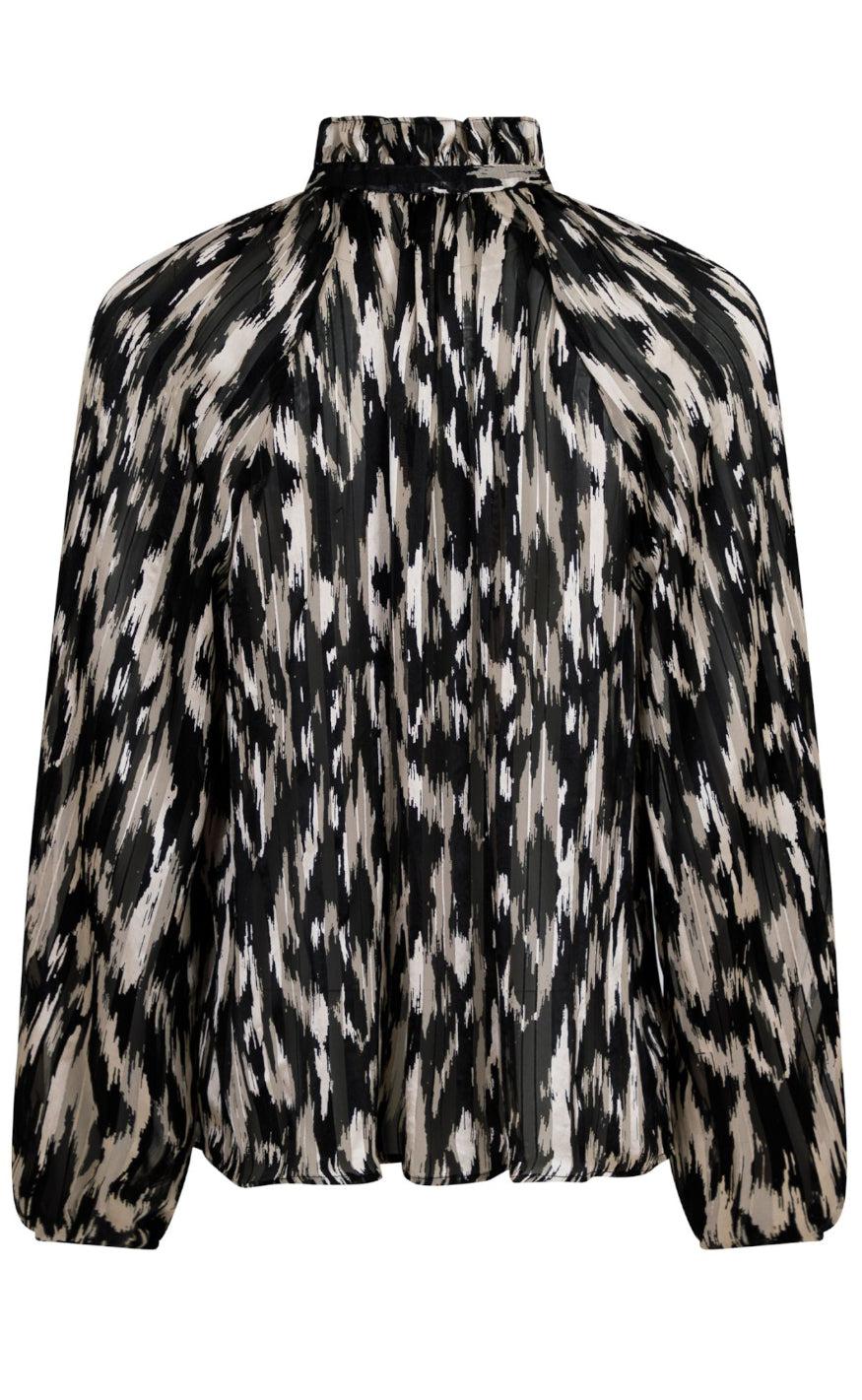 Neo Noir Blouse - Cobie Cheer Vibe - Black