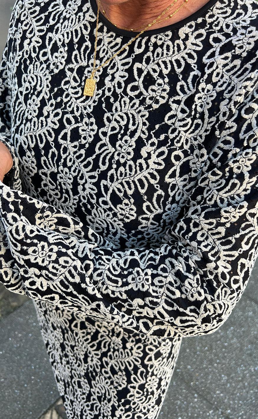 Say INA Copenhagen Kjole - Lanza - Black W. White Paisley